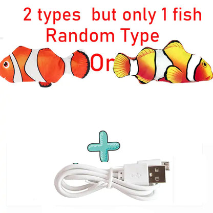 Cats USB Charger Interactive Toy Fish