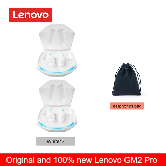 Original Lenovo GM2 Pro 5.3 Earphone Bluetooth Wireless Earbuds Low Latency Headphones HD Call Dual Mode Gaming Headset With Mic