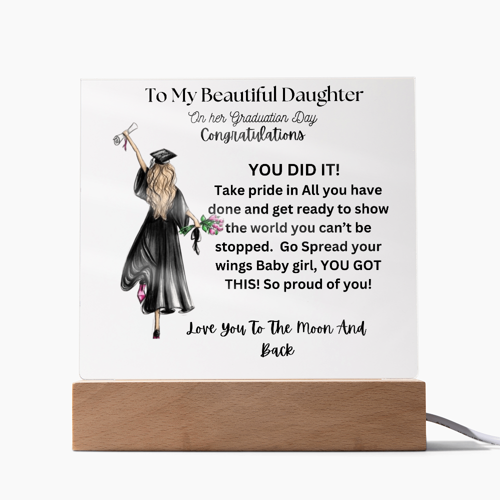 To My Beautiful Daughter on Her Graduation Day