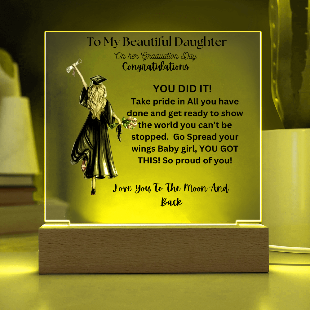 To My Beautiful Daughter on Her Graduation Day