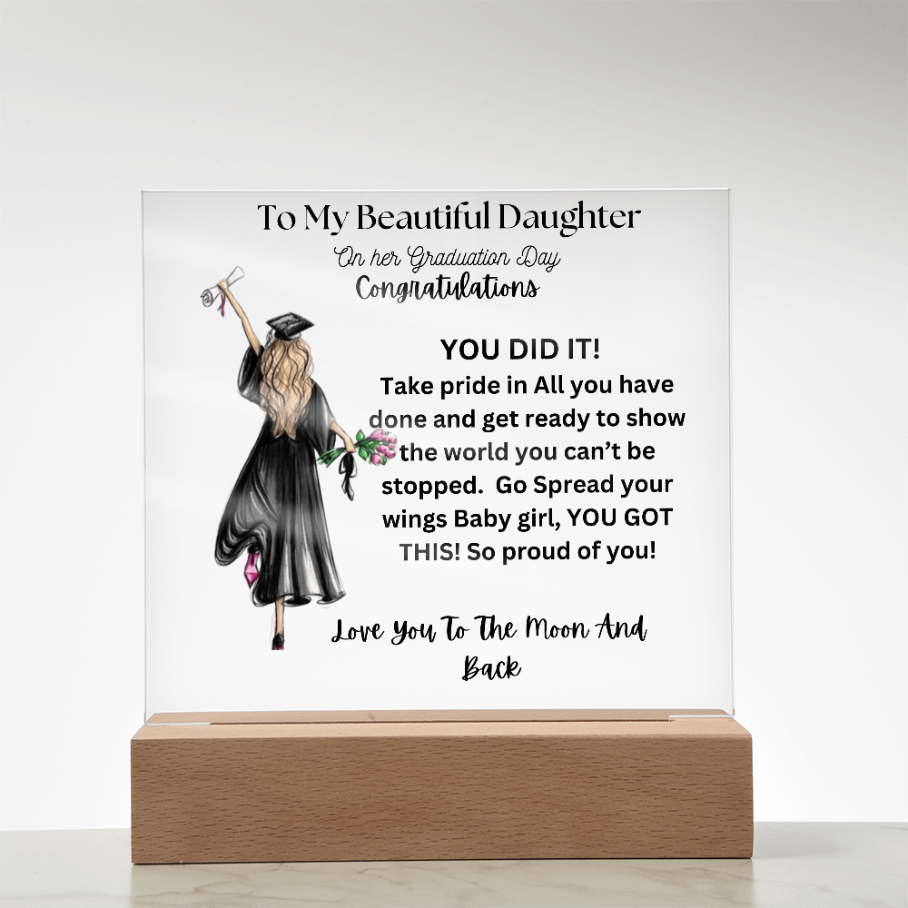 To My Beautiful Daughter on Her Graduation Day