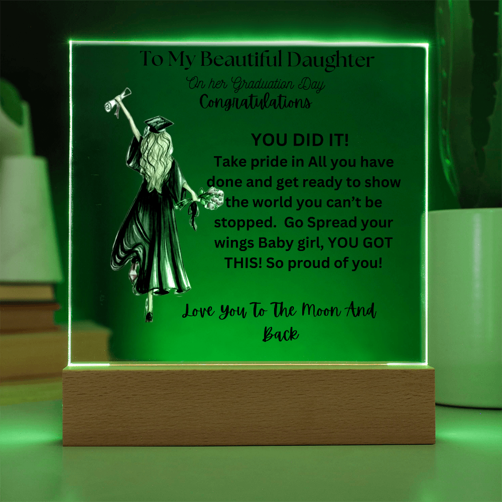 To My Beautiful Daughter on Her Graduation Day
